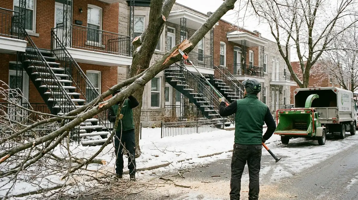 Tempête de verglas : que faire après des dégâts sur vos arbres ? (Montréal)
